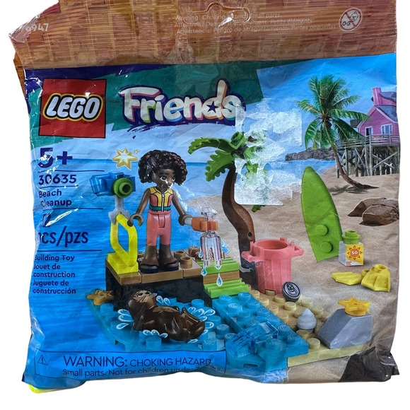 Lego 30635 Friends Beach Cleanup Polybag 52 Pieces New Sealed - Picture 1 of 3